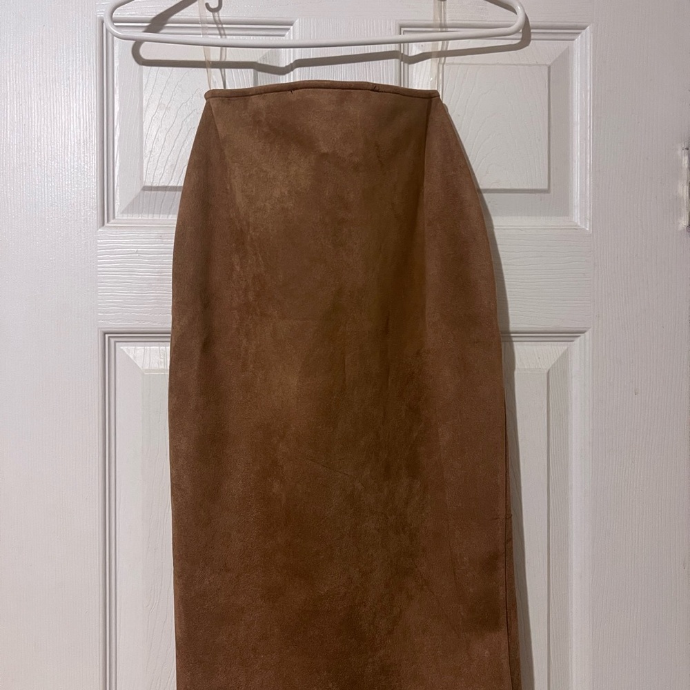 HYFVE Tan Pencil Skirt